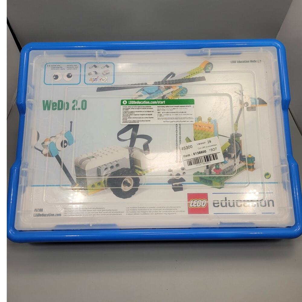 LEGO 45300 Education WeDo 2.0 Core Set Bucket/Tub Battery Powered & Charger